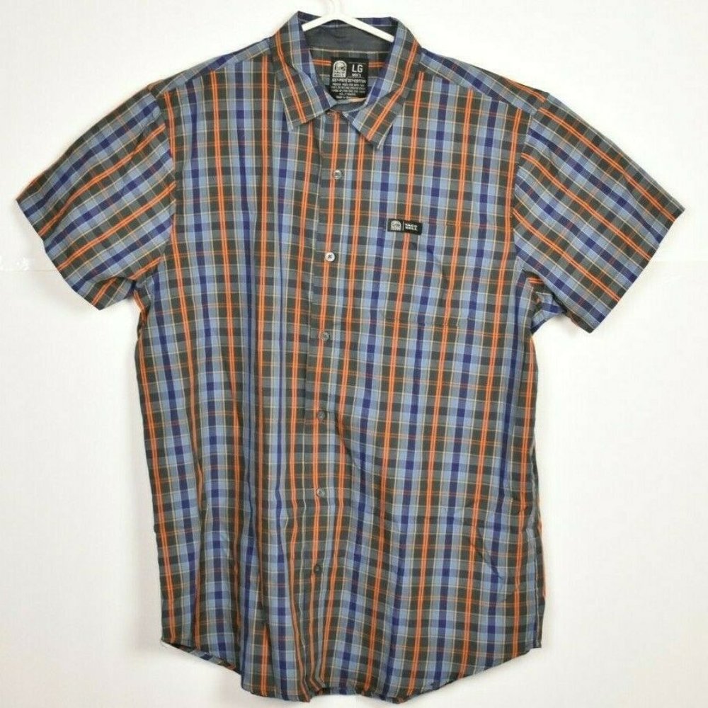 Taco Bell Men's Manager Plaid Large Shirt